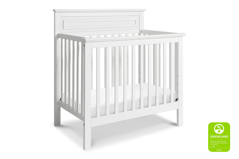 M4398W,Autumn 2-in-1 Mini Crib and Twin Bed In White