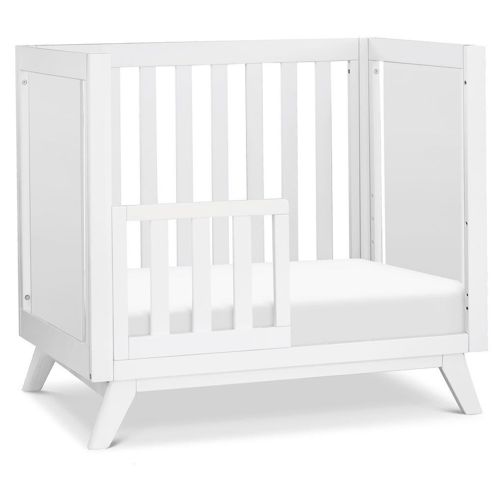 Cuna Para Bebe Infant Convertible Mini Modern Baby Crib with Mattress White  NEW