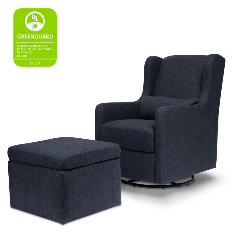 Adrian Swivel Glider with Storage Ottoman DaVinci Baby