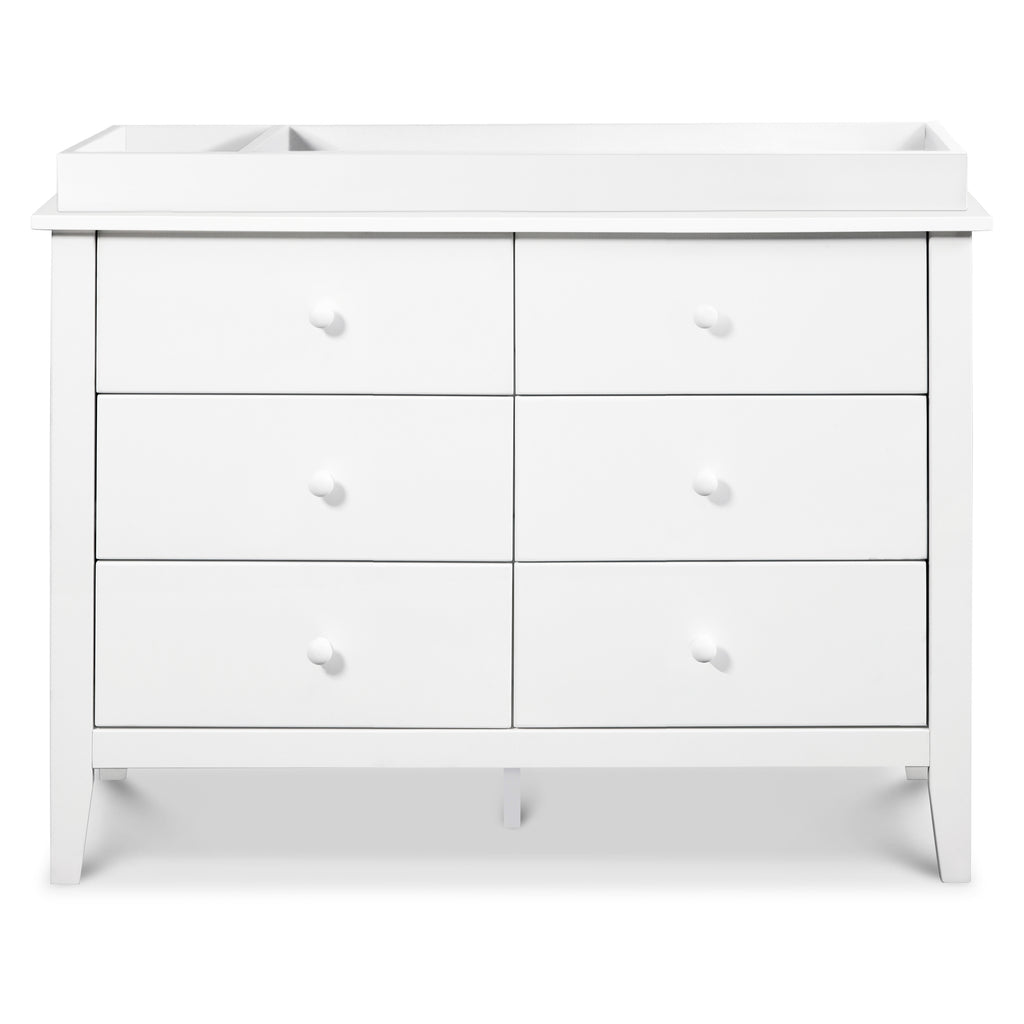 F11526W,Morgan 6-Drawer Double Dresser in White