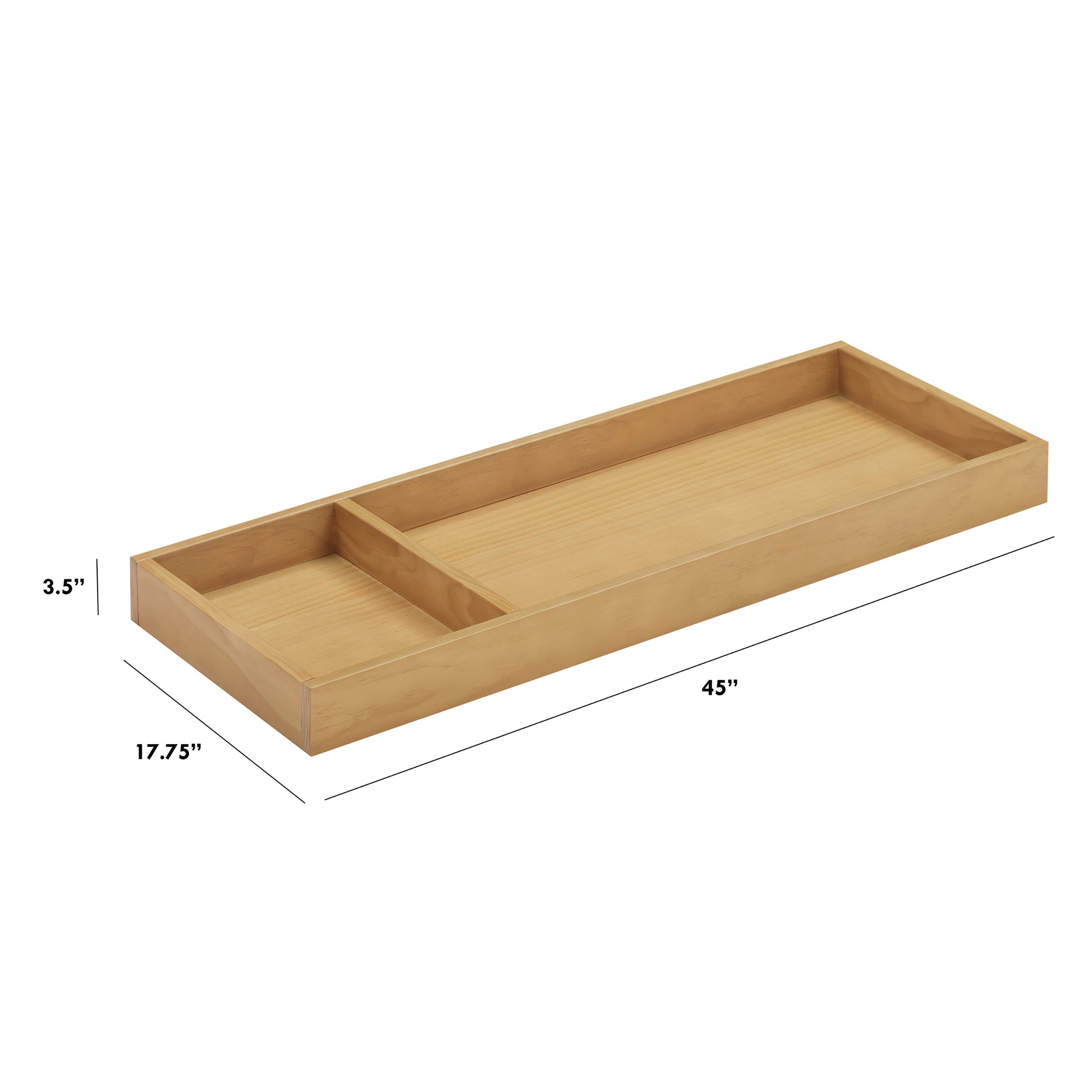 M0619HY,Universal Wide Removable Changing Tray in Honey