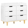 W4926WN,Marley 6-Drawer Double Dresser in White/Natural
