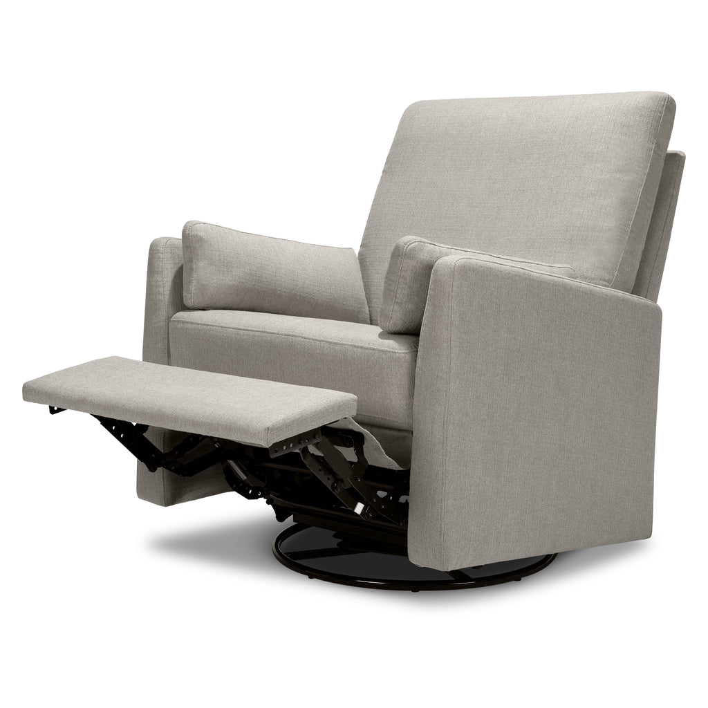 F24687PFTGRY,Ethan Swivel Recliner in Performance Grey Linen