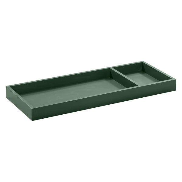 M0619CT,Universal Wide Removable Changing Tray in Chestnut Finish Forest Green