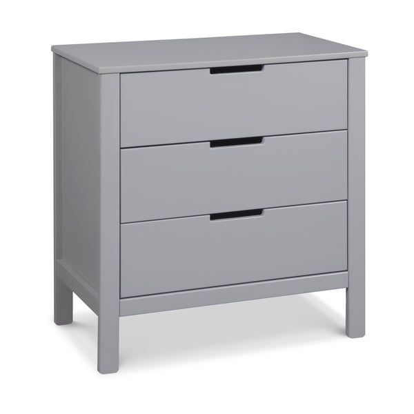 F11923W,Colby 3-drawer Dresser in White Finish Grey
