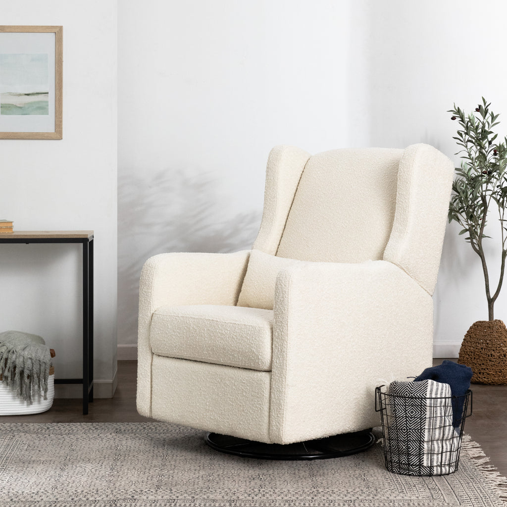 F19587WB,Arlo Recliner and Swivel Glider in Ivory Boucle