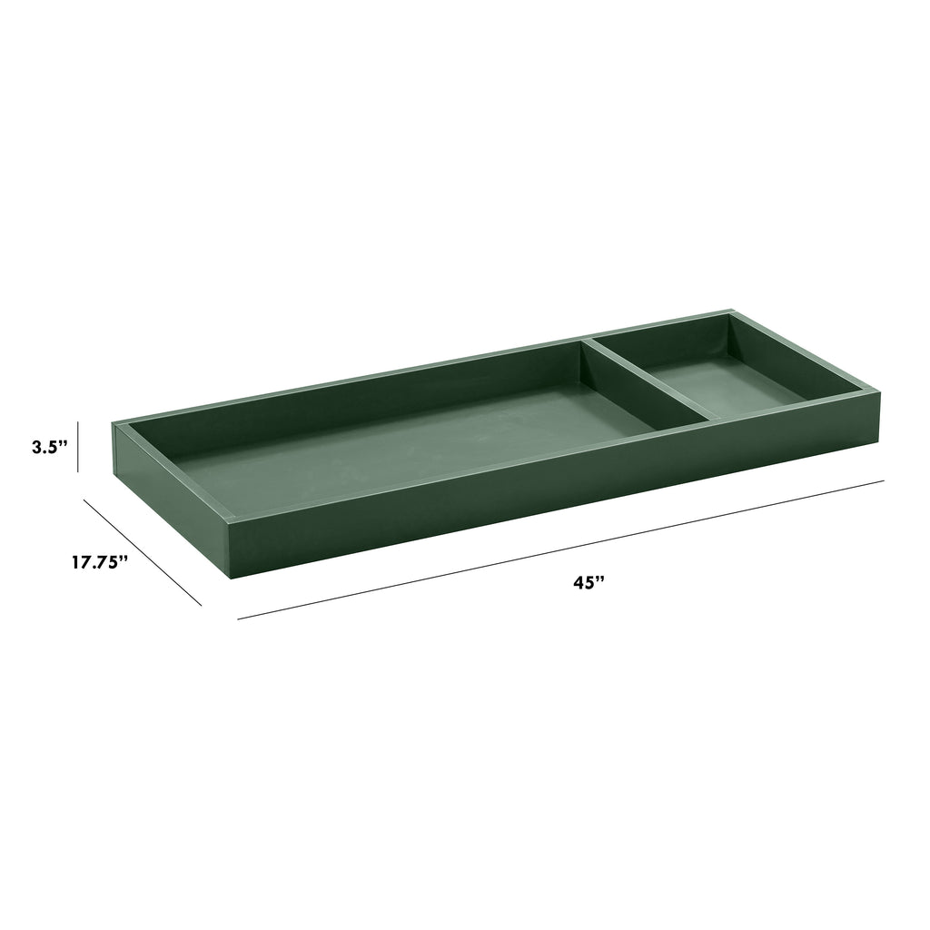 M0619FRGR,Universal Wide Removable Changing Tray in Forest Green