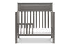 M4398SL,Autumn 2-in-1 Mini Crib and Twin Bed In Slate