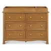 M5529CT,Kalani 6-Drawer Double Wide Dresser in Chestnut Finish
