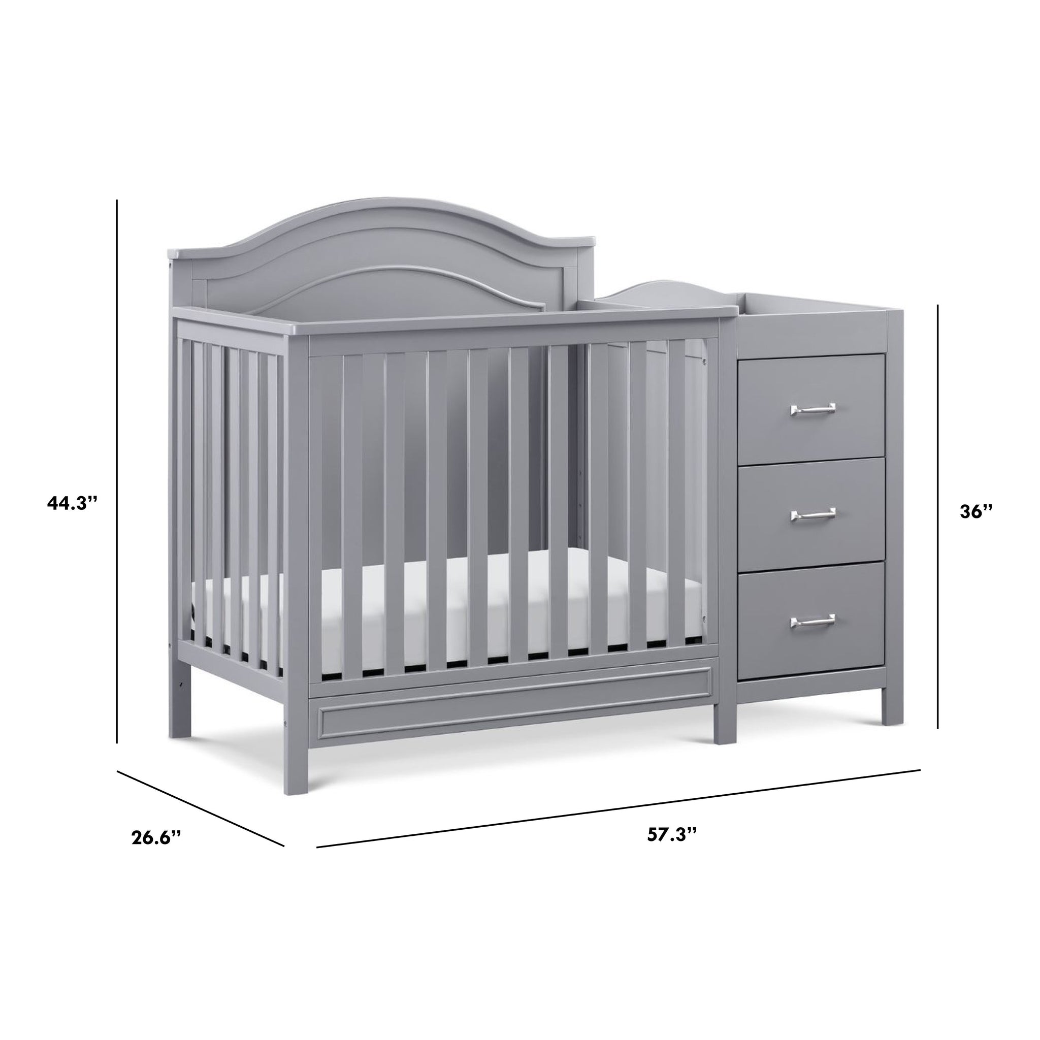 Davinci Charlie 4-in-1 Convertible Mini Crib & Changer – Davinci Baby