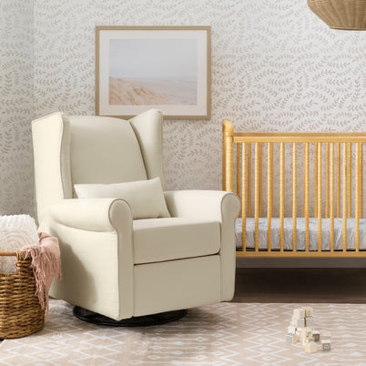 M21887NO,DaVinci,Hayden Recliner and Swivel Glider in Natural Oat