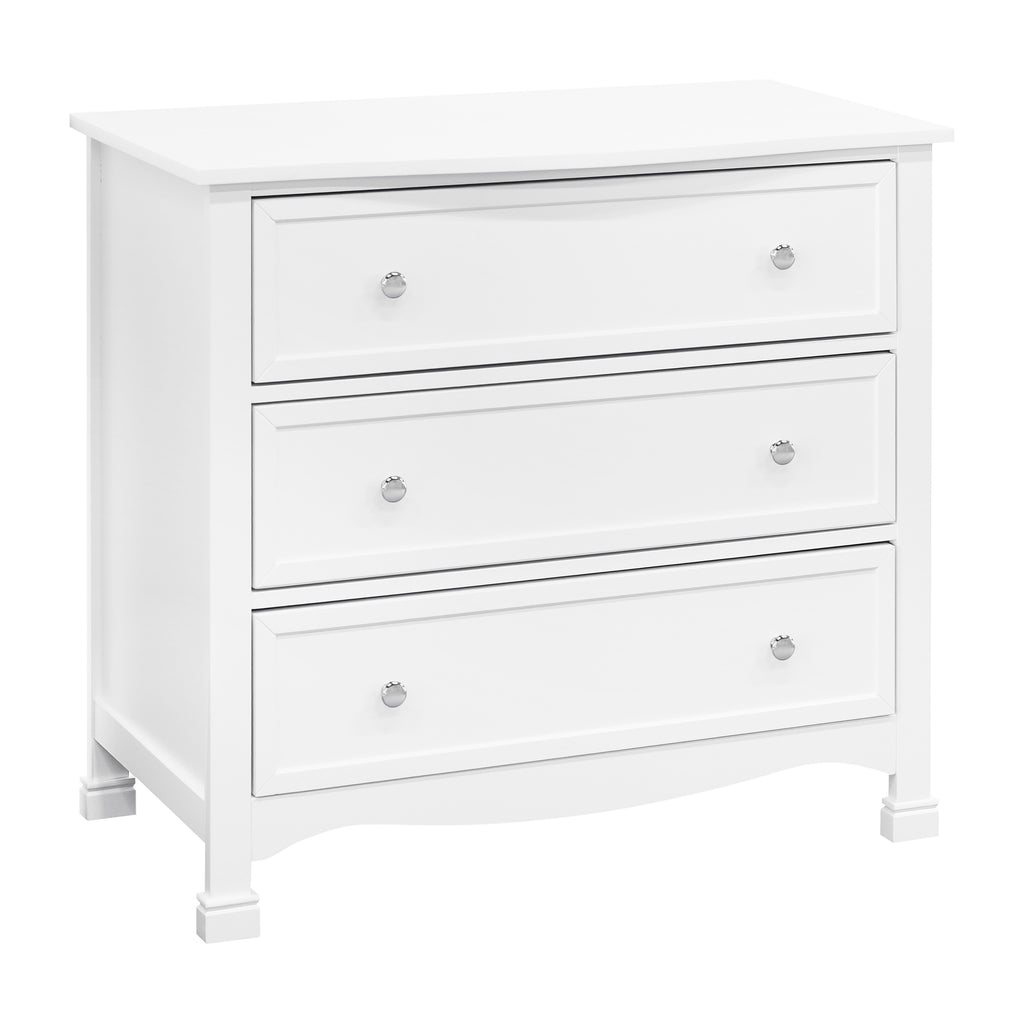 M5523W,Kalani 3-Drawer Dresser in White Finish