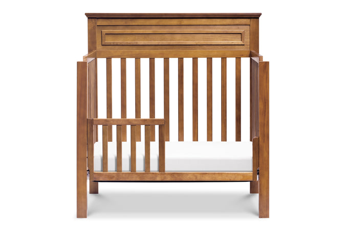 M4398CT,Autumn 2-in-1 Mini Crib and Twin Bed in Chestnut