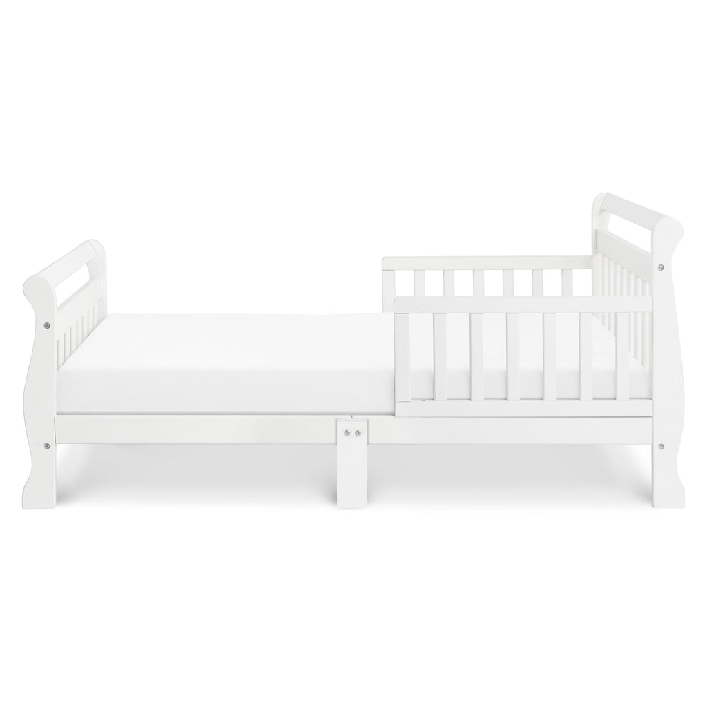 M2990W,Sleigh Toddler Bed in White Finish