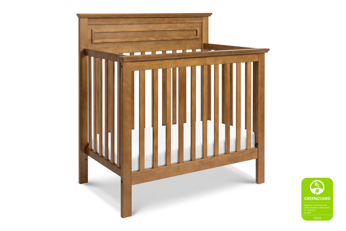 M4398CT,Autumn 2-in-1 Mini Crib and Twin Bed in Chestnut