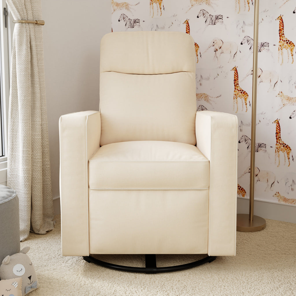 M19787NO,Gabby Pillowback Swivel Glider in Natural Oat