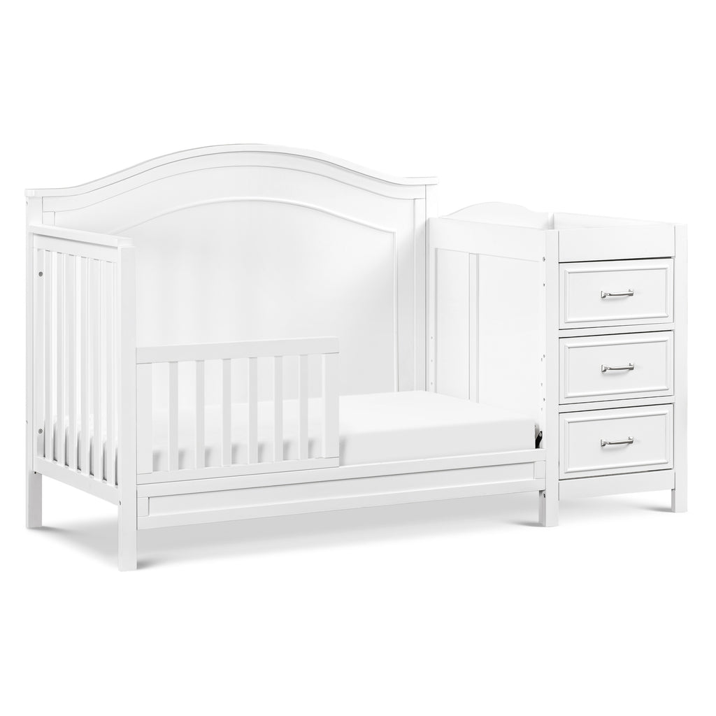 M12891W,Charlie 4-in-1 Convertible Crib & Changer in White