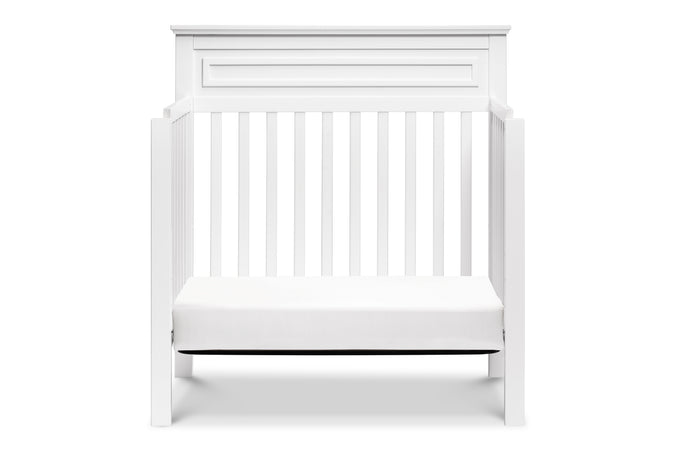 M4398W,Autumn 2-in-1 Mini Crib and Twin Bed In White
