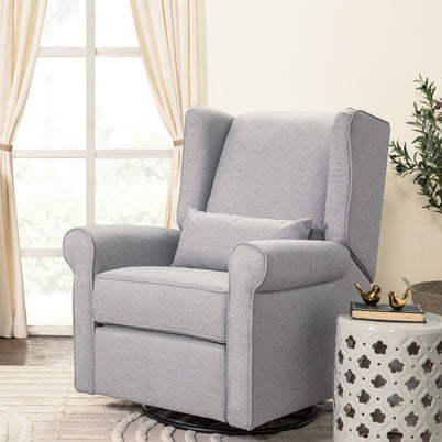 M21887MIG,Hayden Recliner and Swivel Glider in Misty Grey