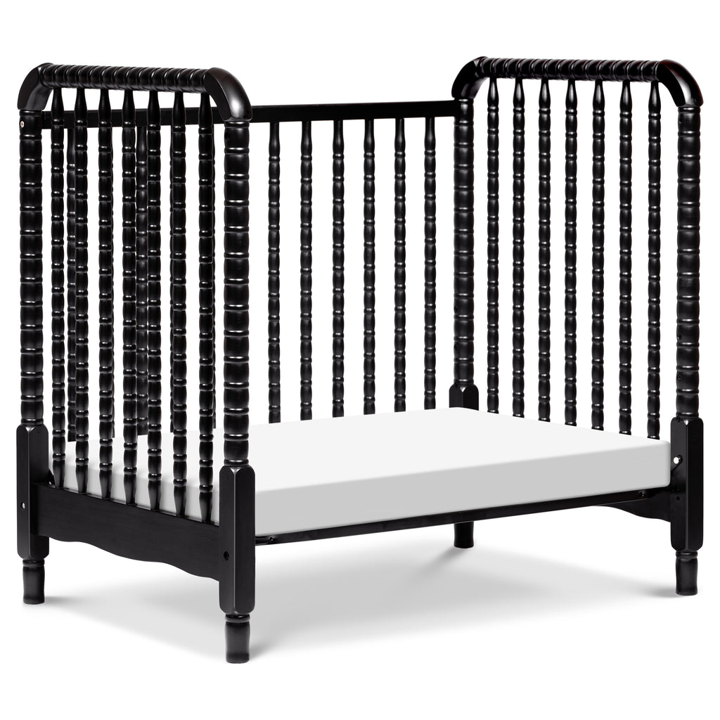 M7398E,Jenny Lind 3-in-1 Convertible Mini Crib in Ebony