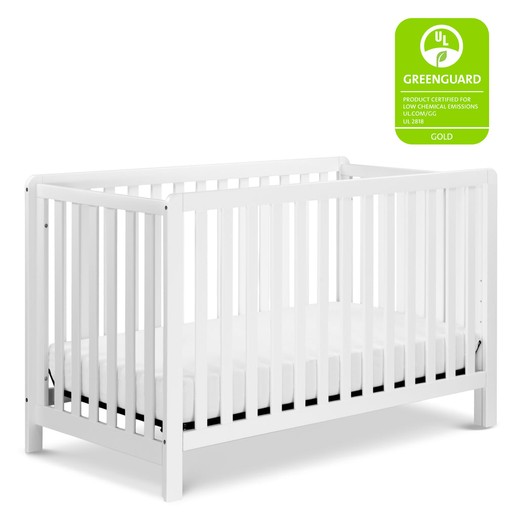 F11901W,Colby 4-in-1 Low-profile Convertible Crib in White Finish