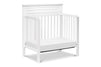 M4398W,Autumn 2-in-1 Mini Crib and Twin Bed In White