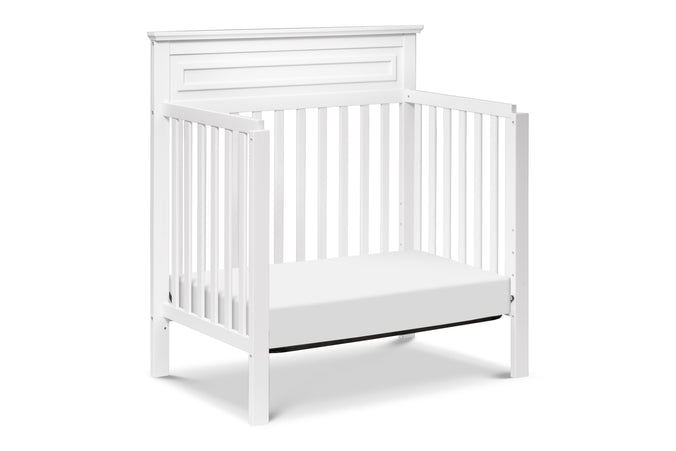 M4398W,Autumn 2-in-1 Mini Crib and Twin Bed In White