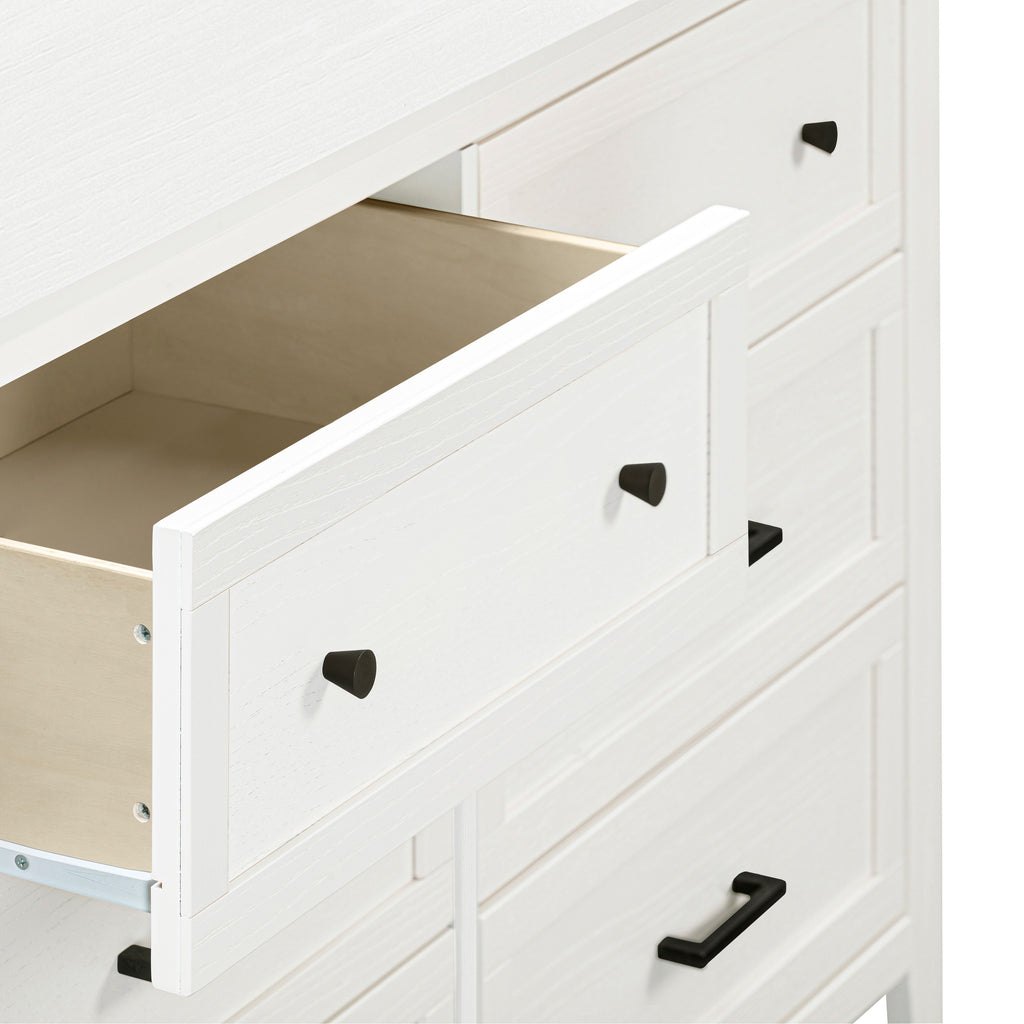 M24726HW,Sawyer Farmhouse 6-Drawer Dresser in Heirloom White