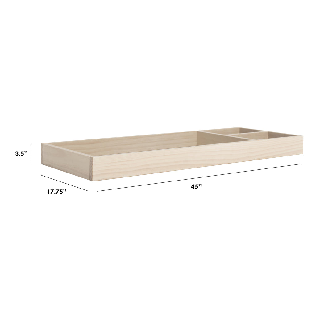 M0619NX,Universal Wide Removable Changing Tray in Washed Natural