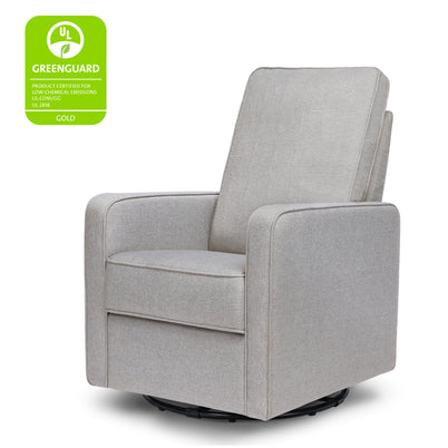 M21087MIG,DaVinci,Casey Pillowback Swivel Glider in Misty Grey
