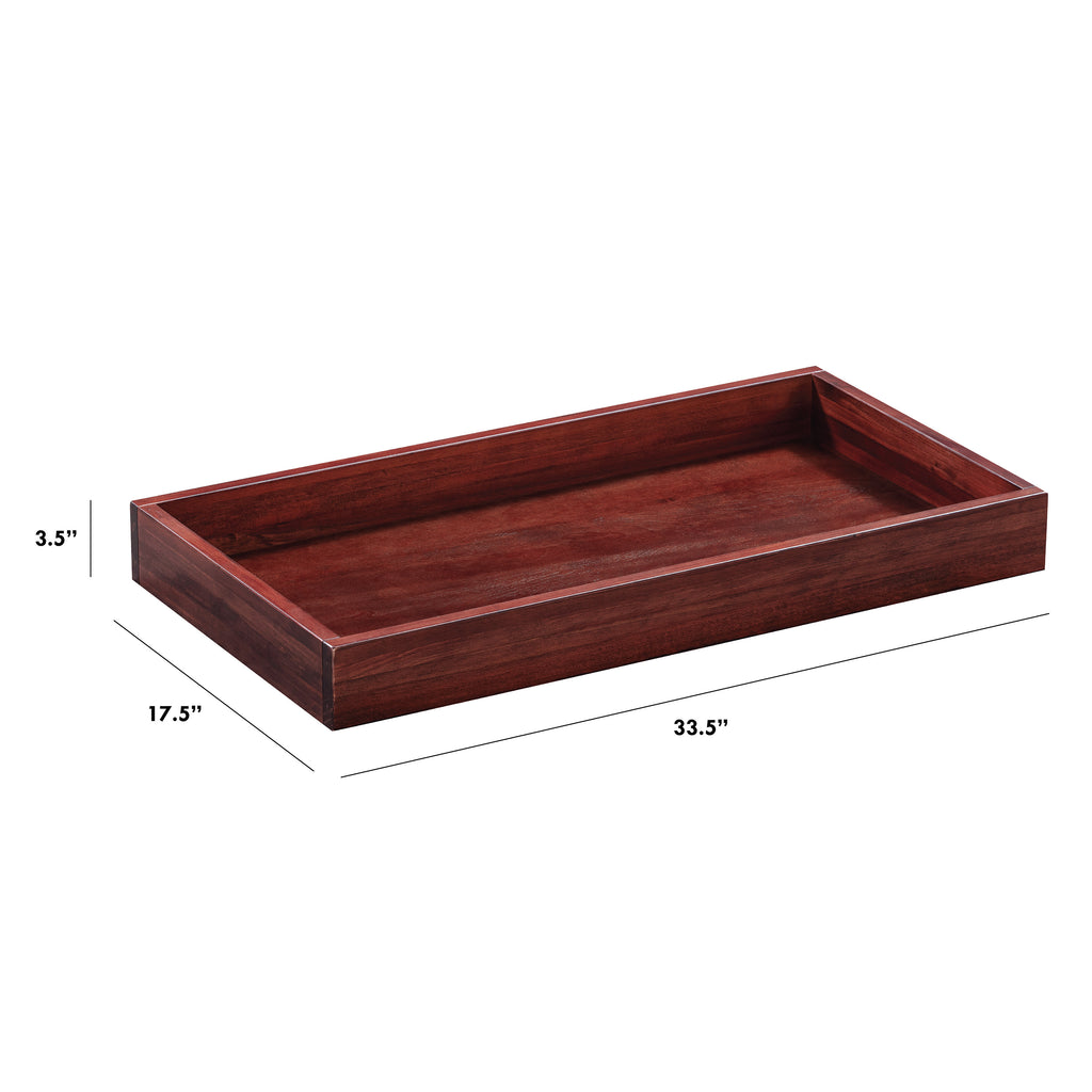 M0219C,Universal Removable Changing Tray in Rich Cherry