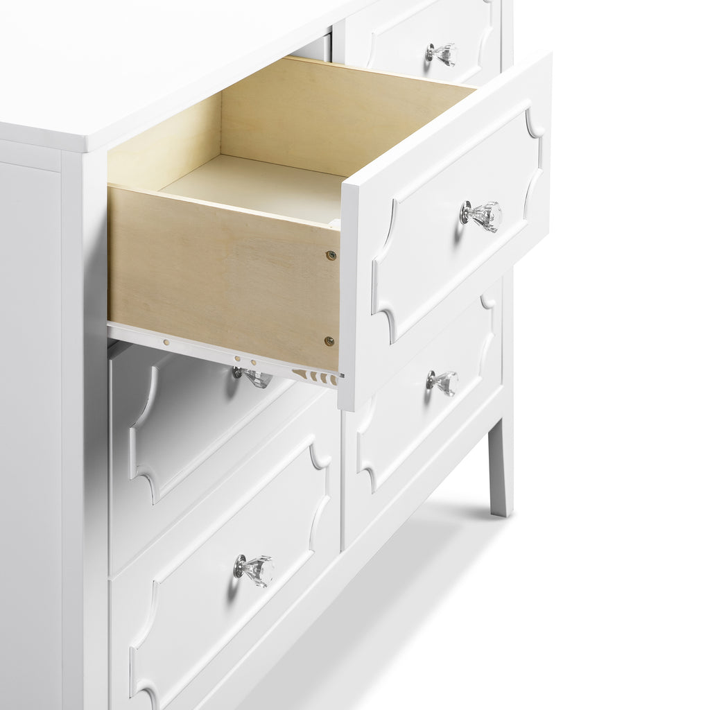 M11426W,Chloe Regency 6-Drawer Dresser in White