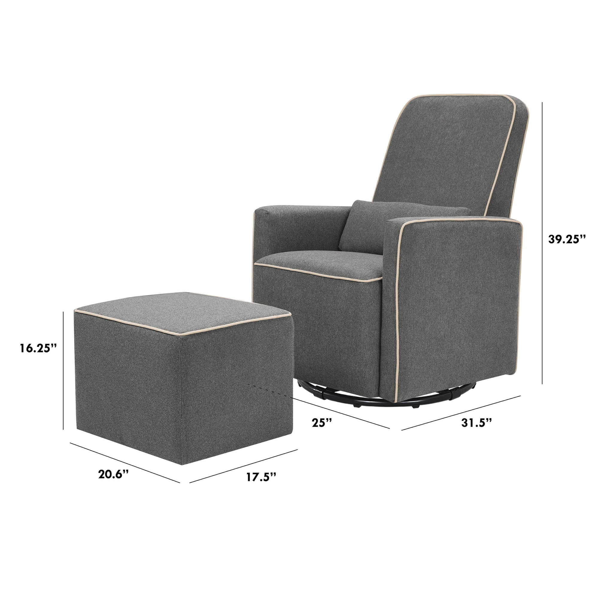 DaVinci Olive Glider and Ottoman – DaVinci Baby