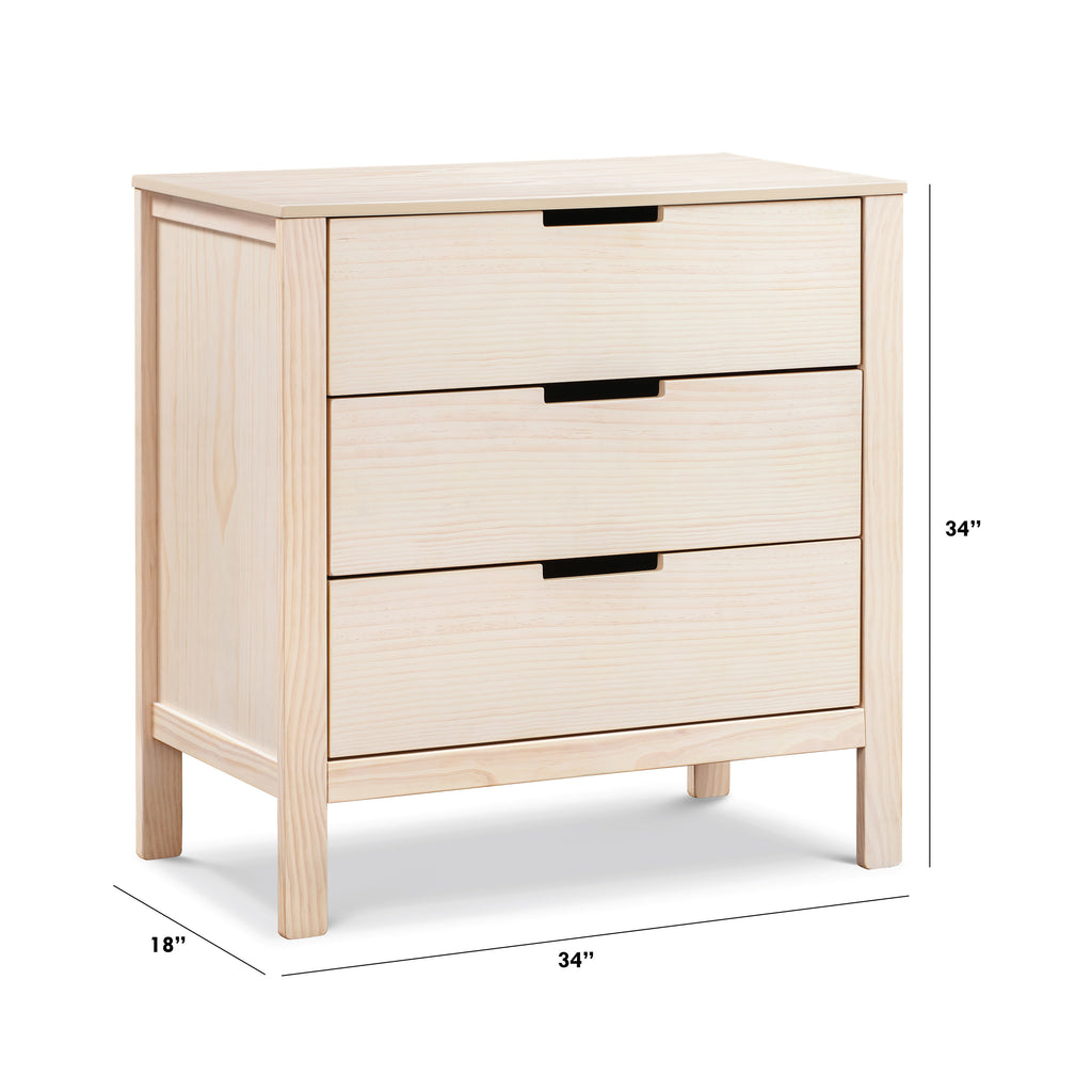 F11923NX,Colby 3-drawer Dresser in Washed Natural