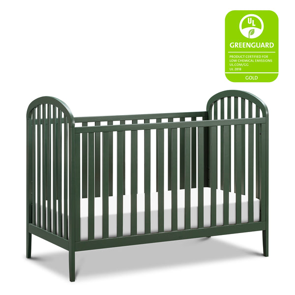 M23901HY,Beau 3-in-1 Convertible Crib in Honey Forest Green