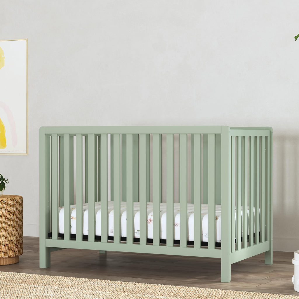 F11901LS,Colby 4-in-1 Low-profile Convertible Crib in Light Sage