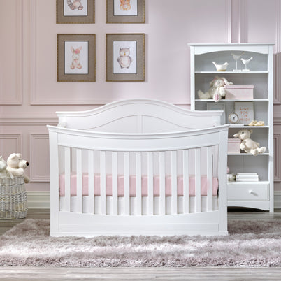 M4501W,Meadow 4-in-1 Convertible Crib in White Finish