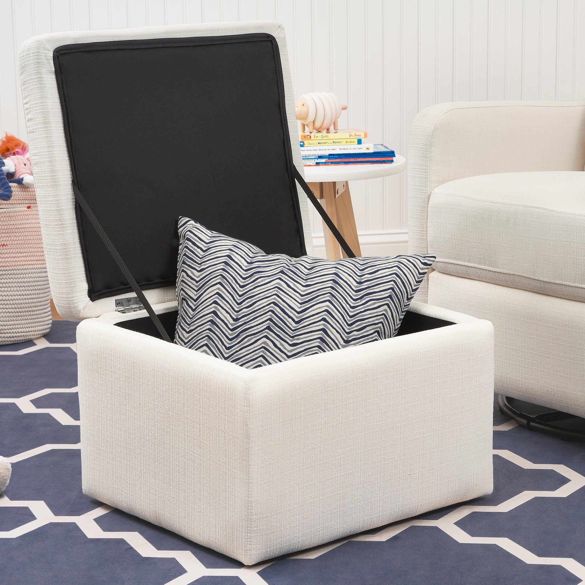Adrian Swivel Glider with Storage Ottoman DaVinci Baby