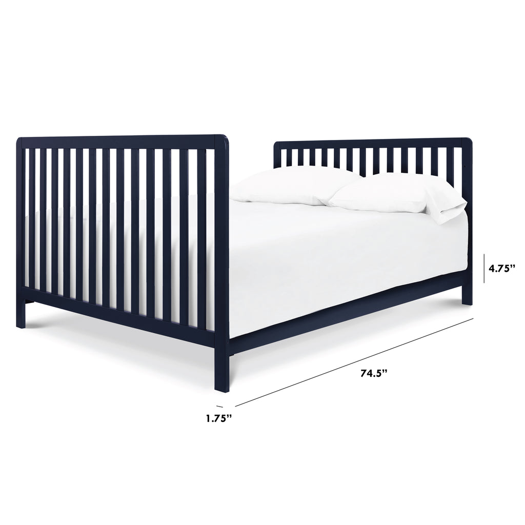 M5789V,Hidden Hardware Twin/Full Size Bed Conversion Kit in Navy