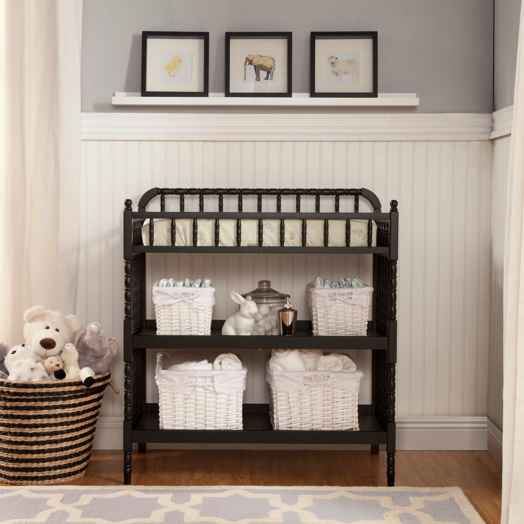 M0302EP,Jenny Lind Changing Table in Ebony Finish