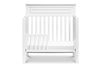 M4398W,Autumn 2-in-1 Mini Crib and Twin Bed In White