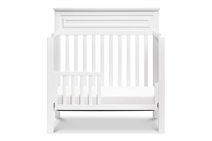 M4398W,Autumn 2-in-1 Mini Crib and Twin Bed In White
