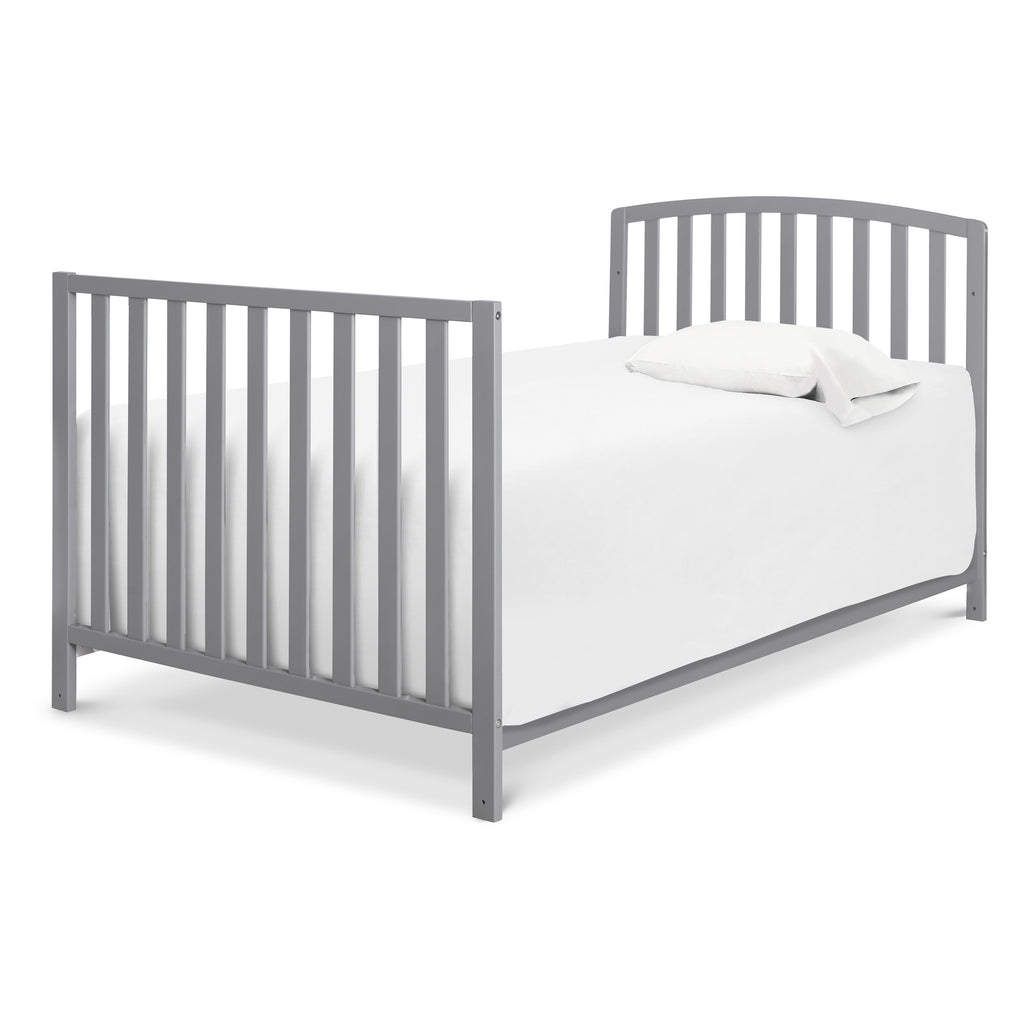 M18198G,Dylan Folding Portable 3-in-1 MiniCrib and TwinBed in Grey