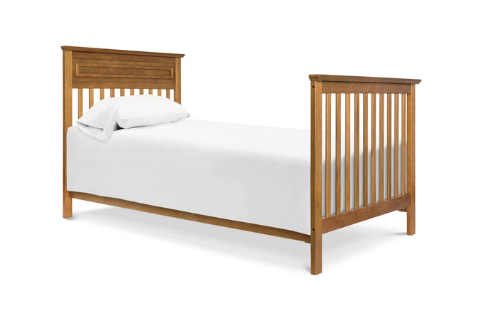 M4398CT,Autumn 2-in-1 Mini Crib and Twin Bed in Chestnut