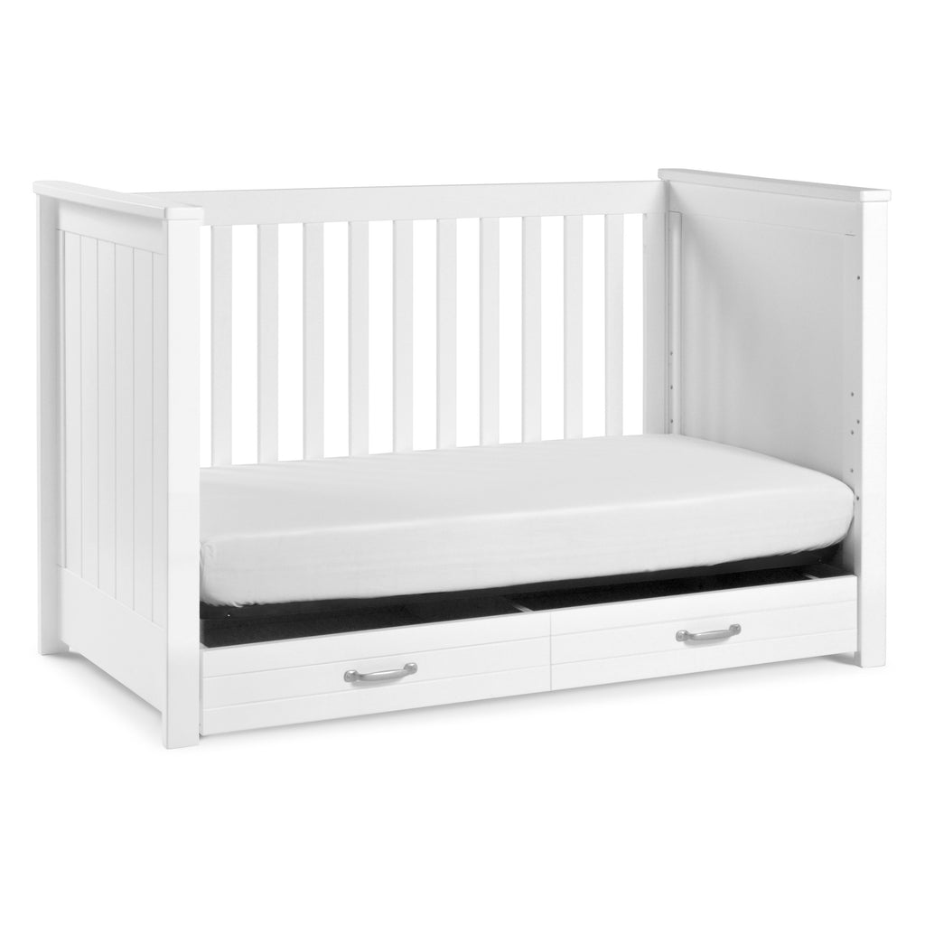 M13801W,Asher 3-in-1 Convertible Crib in White Finish