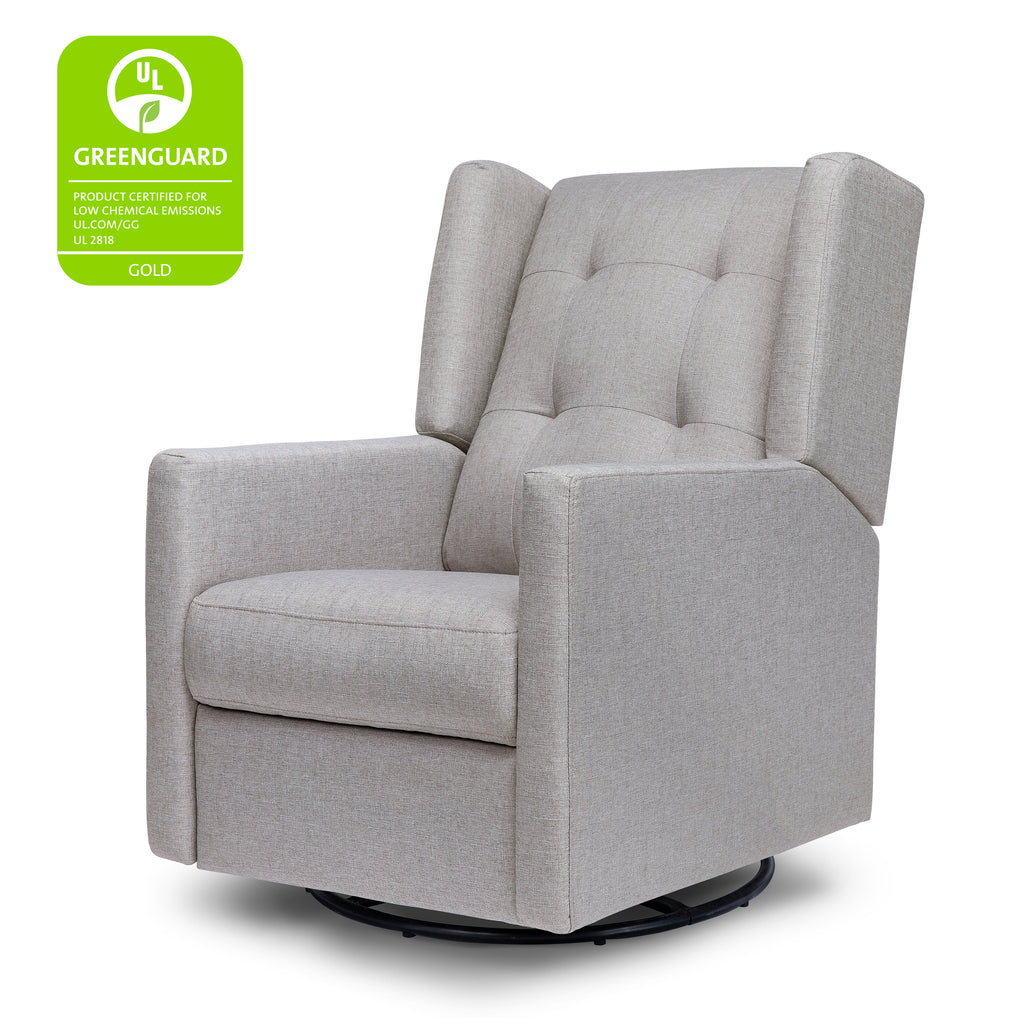 M21287MIG,Maddox Recliner and Swivel Glider in Misty Grey