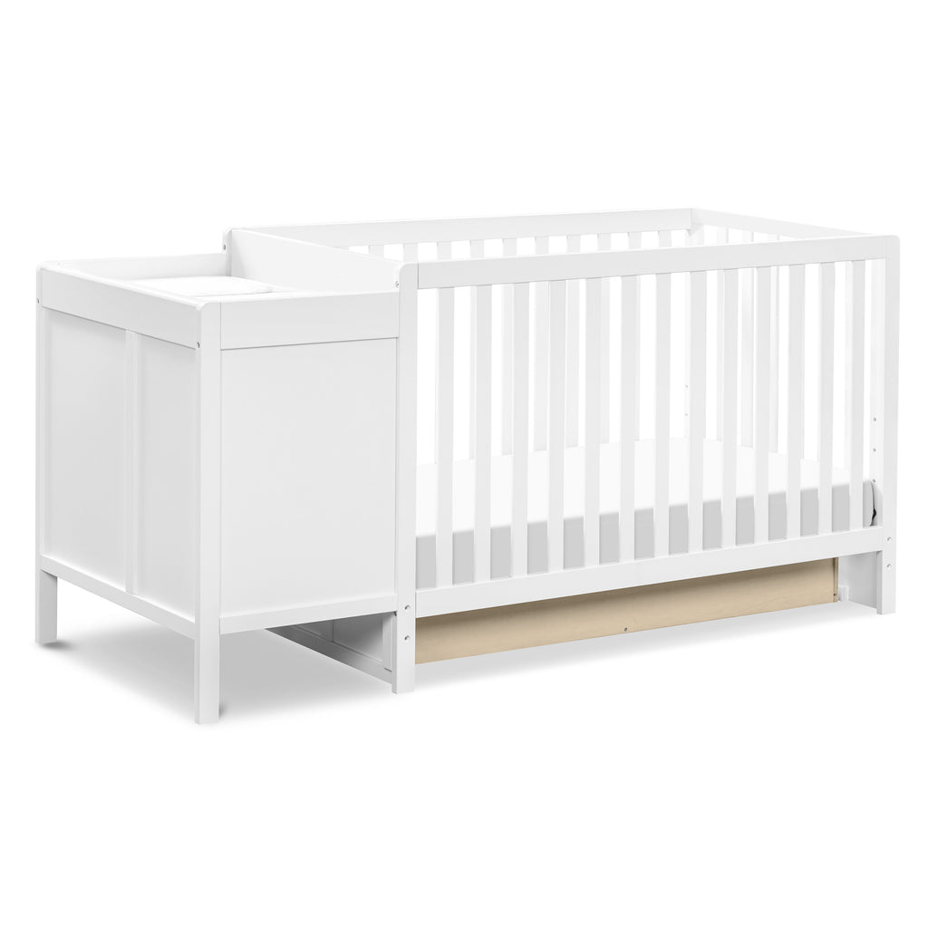 F11991W,Colby 4-in-1 Convertible Crib & Changer Combo in White