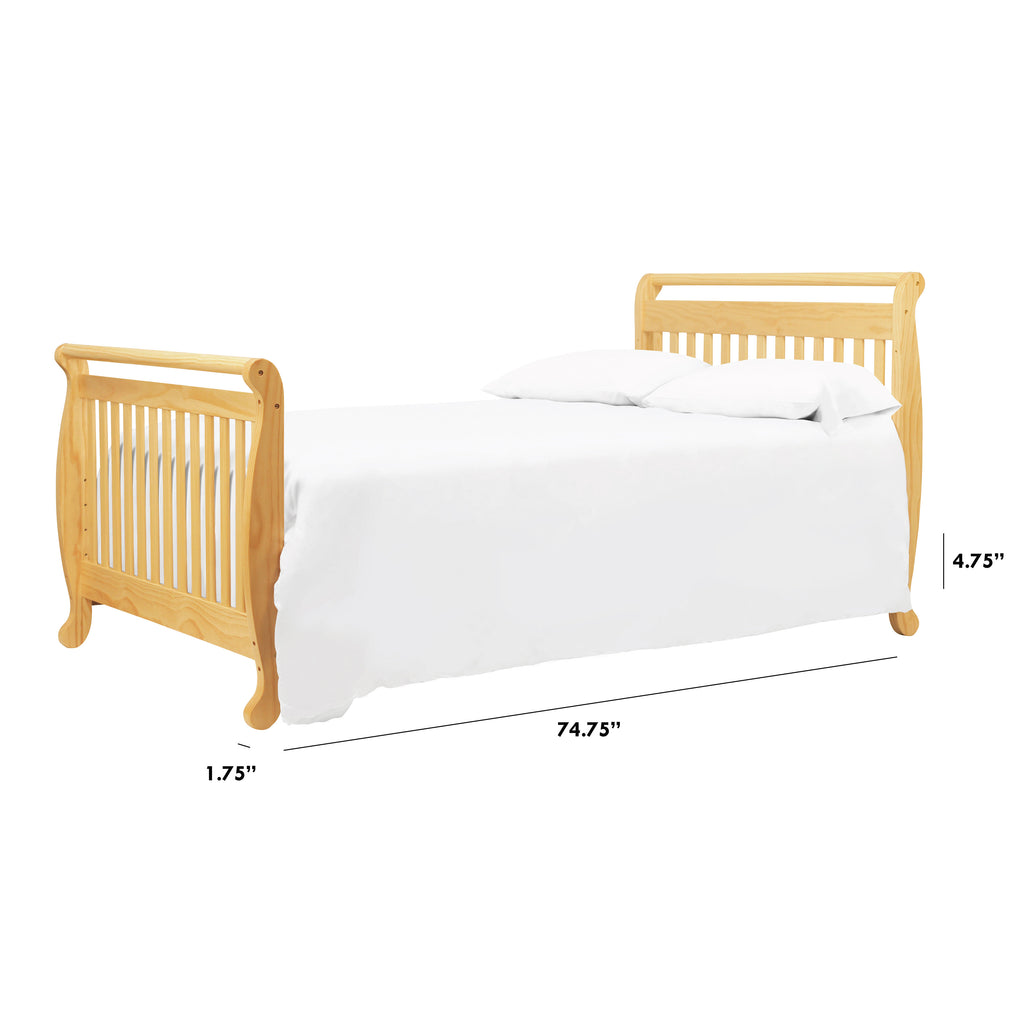 M4799N,Twin/Full Size Bed Conversion Kit in Natural Finish