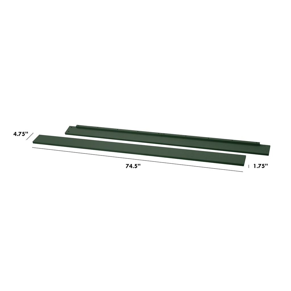 M5789FRGR,Hidden Hardware Twin/Full Size Bed Conversion Kit in Forest Green