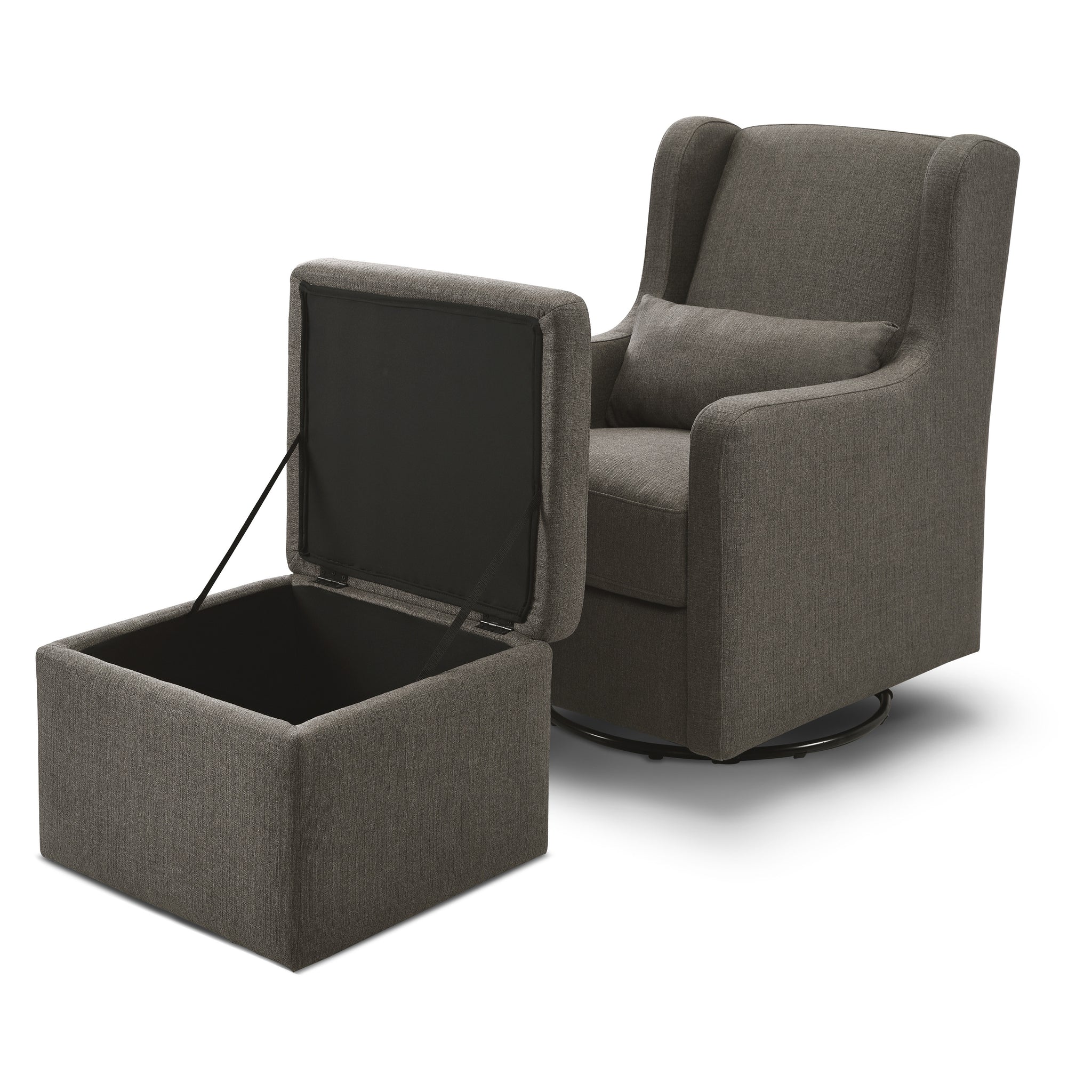 Adrian Swivel Glider with Storage Ottoman DaVinci Baby